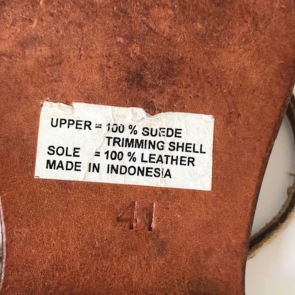 Balamani Shell, Suede and Leather Sandals - Picture 6 of 6